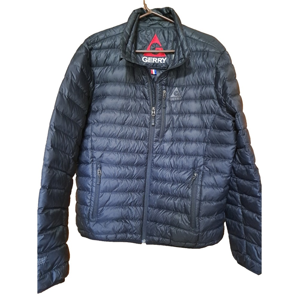 Gerry Men's Black Fillpower 650 Lightweight Waterproof Down Puffer Jacket  LARGE
